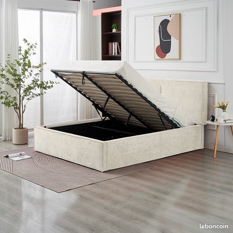 Lit Coffre 140x190, 160x200 et 180x200cm disponible (image 2)