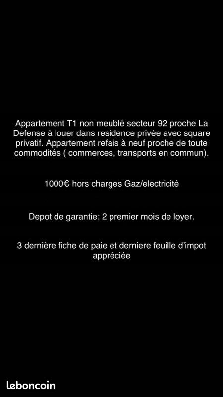 Appartement a louer puteaux - 1 pièce(s) - 28 m2 - Surfyn