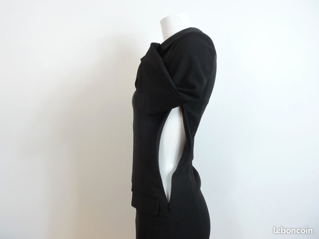 Robe Blazer Plissée Zara Noire - Taille UK M - Neuf Avec étiquettes - Style Tailleur élégant
