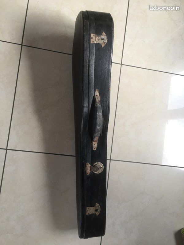 Ancien étui de violon + archet à restaurer (image 5)
