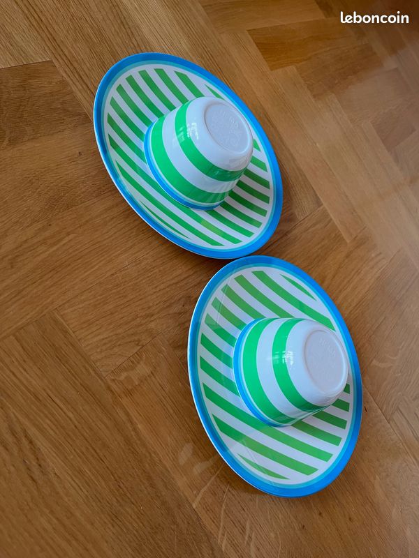 Lot HEMA, 2 Assiettes + 2 Bols - Bébé, Enfant, Adulte (image 8)