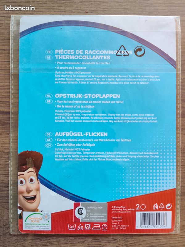 Patches thermocollant Toy story Disney Pixar officiel (image 2)