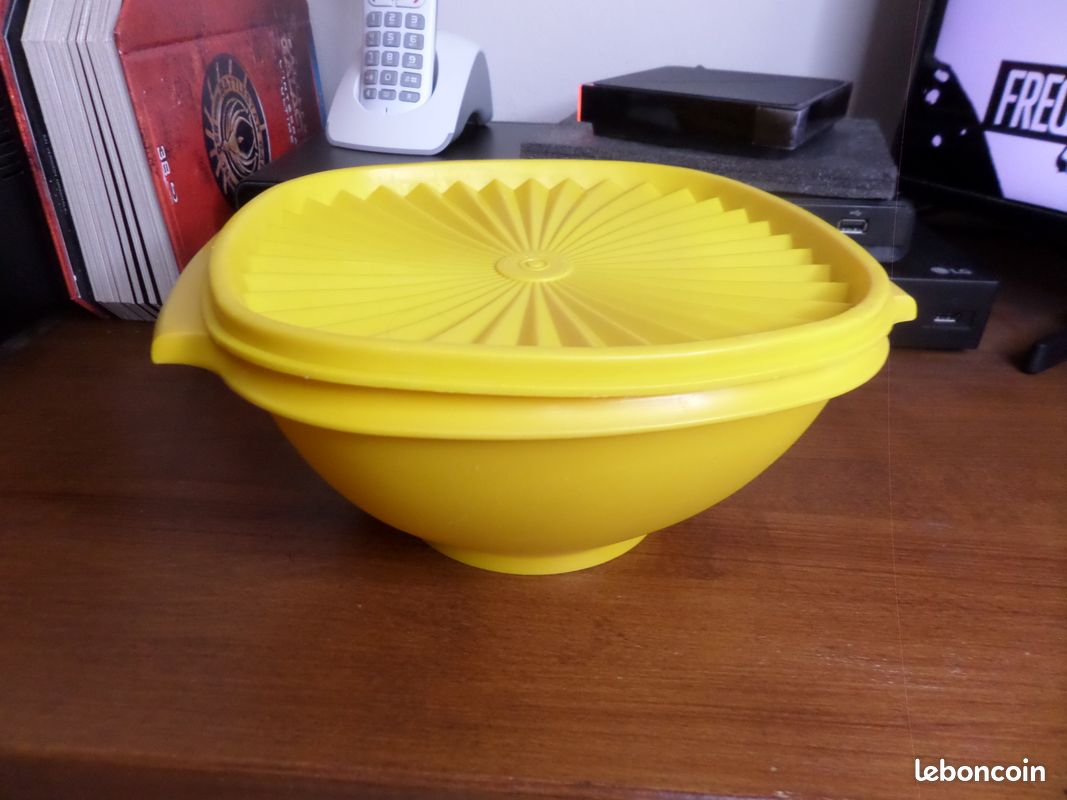 TUPPERWARE 2 Saladiers et couvercles / 1,75 L et 3 L (D'occasion) à