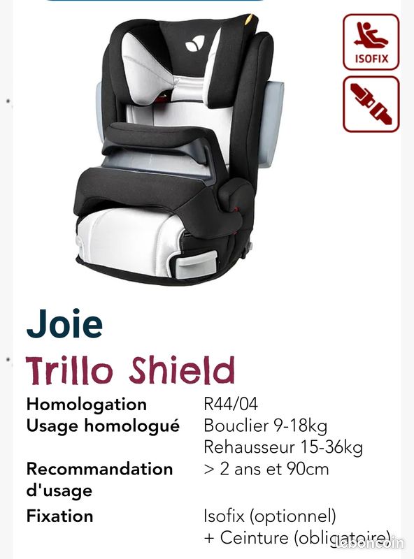 Siège Auto Avec Bouclier Joie Trillo Shield (