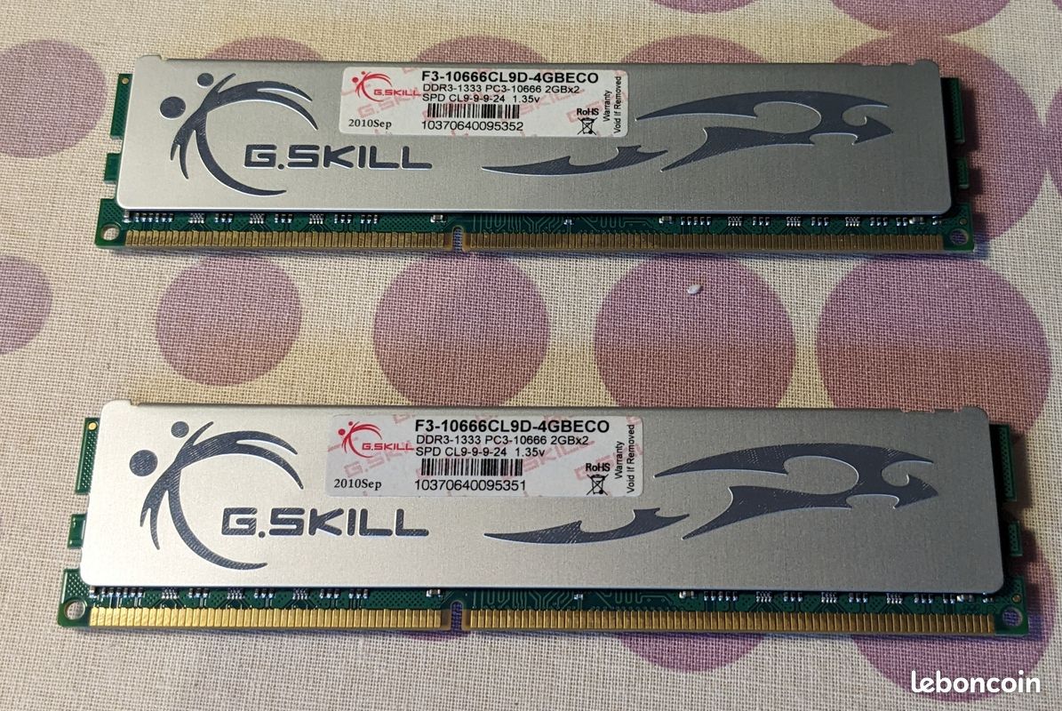 Carte Mère Gigabyte GA-H55M-UD2H + Intel I3 540 + 2 x 2Go DDR 3 G.Skill Extreme 3 PC10600 (image 5)