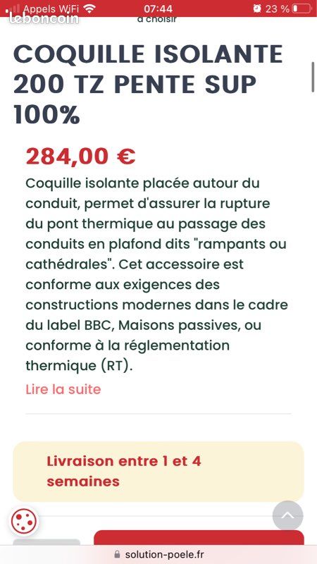 Coquille isolante Poujoulat (image 2)