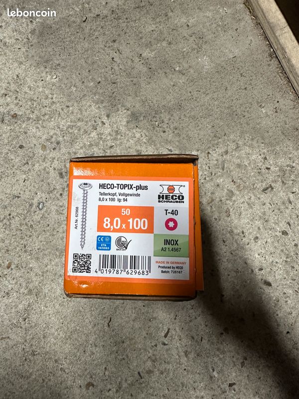 Vis inox 8x100 (image 1)