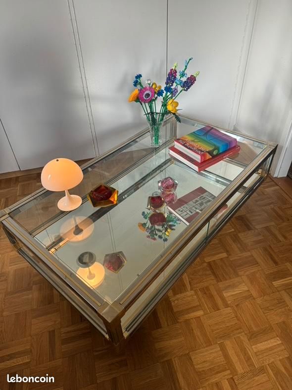 Table basse vitrine des années 70 (image 8)