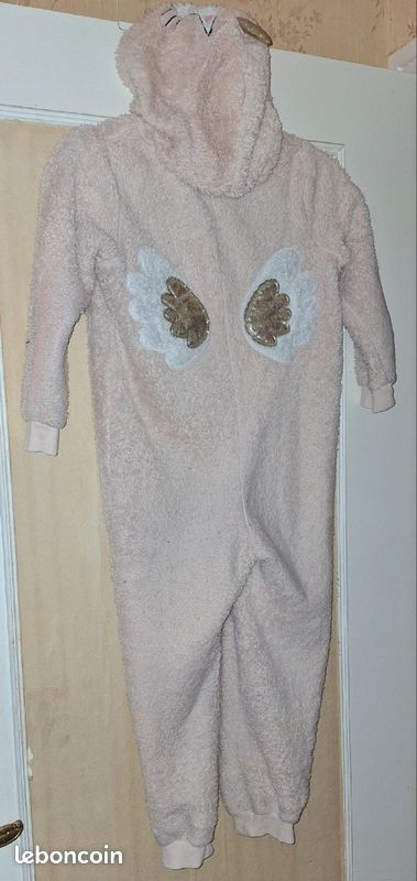 Surpyjama polaire beige enfant fille chat licorne ans Gémo avec
