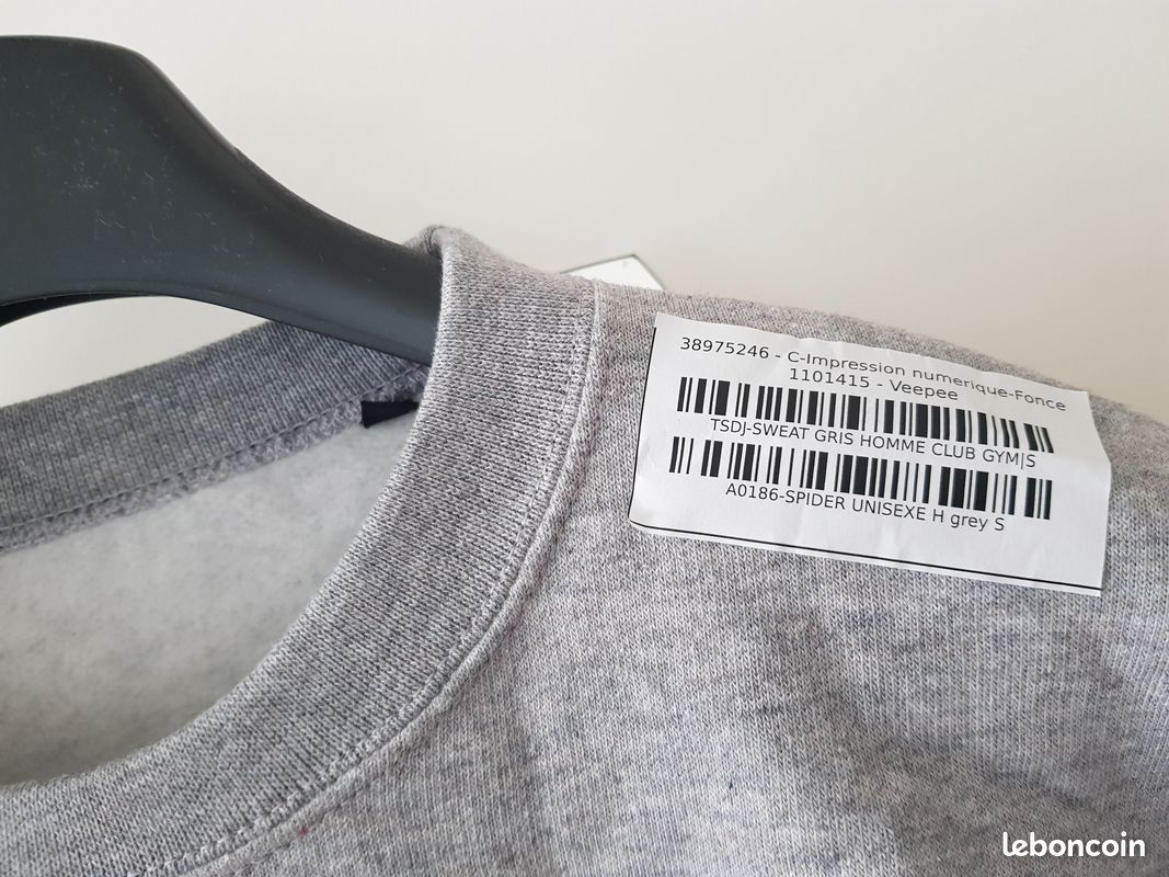 Pull sweat gris homme Vêtements