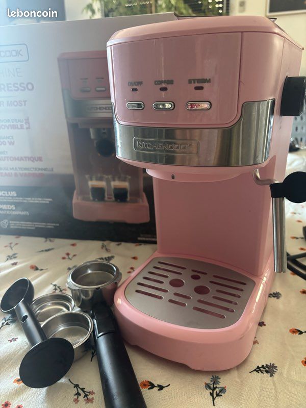 Machine à expresso KITCHENCOOK rose (image 3)