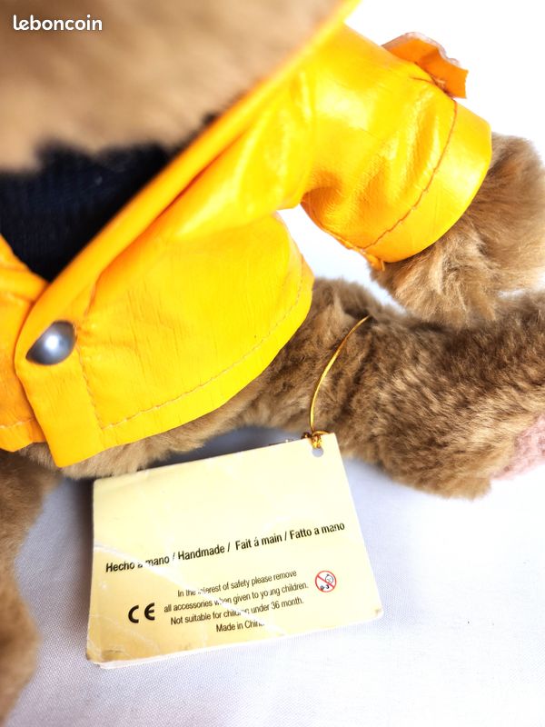 Tissu fausse fourrure au mètre édition limitée, teddy bleu foncé