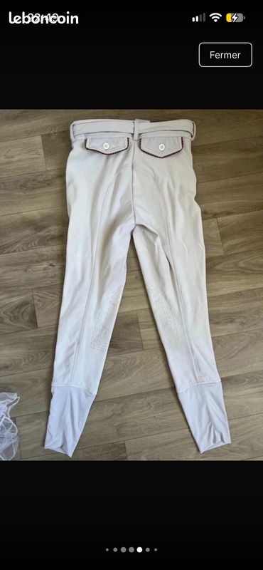 Pantalon blanc pénélope (image 2)