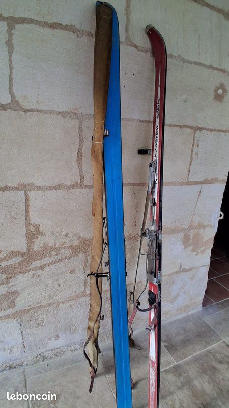 Ski Alpins Vintage Olin 930i + Fixations - Homme, >170cm, Noir