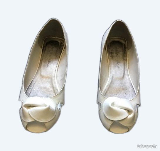 Ballerines T 37 blanches (image 1)