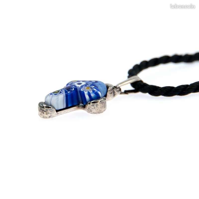 Collier Vintage Fantaisie N134 En Verre - Bijou Ancien, Occasion