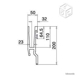 Profilé en aluminium gris pour limon Q-Railing (image 3)