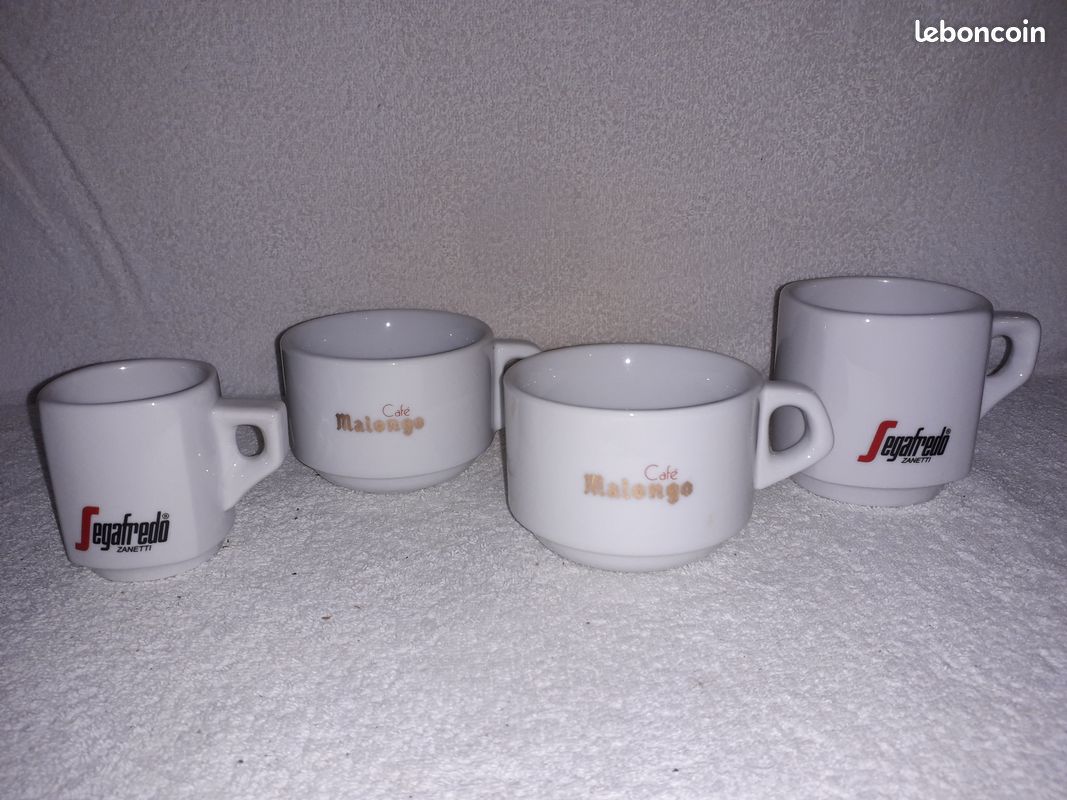 Lot de 4 tasses à café publicitaires (image 3)