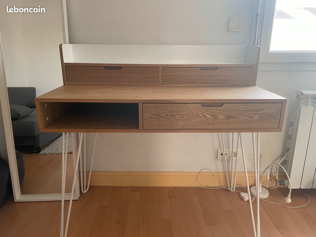 Bureau avec rangements (image 2)