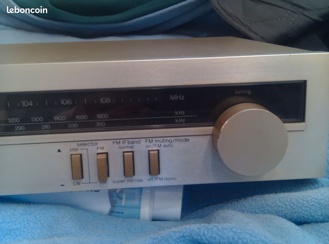 Tuner Technics ST-Z11L Argenté, Révisé, Compatible FM/AM, Sorties Stéréo RCA