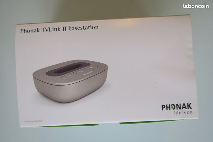 Station De Charge Phonak TVLink II Pour Aides Auditives - Occasion, Fonctionne Pour écouter La TV/musique