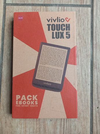 Pack Vivlio : Liseuse Numérique Touch Lux 5 Rouge + Housse de
