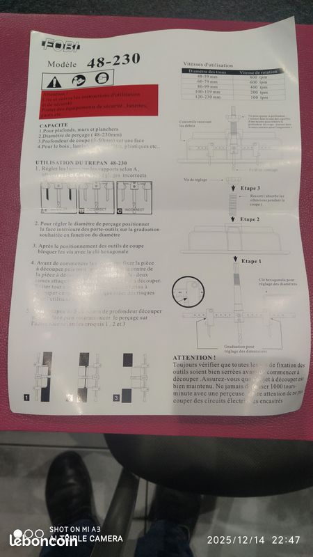 Trépan avec cloche (image 3)