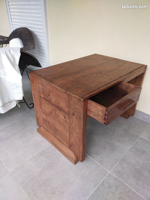 Petit bureau ancien en bois (image 2)