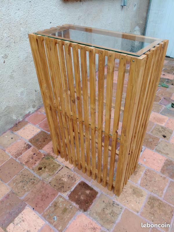 Étagère bois et verre (image 4)