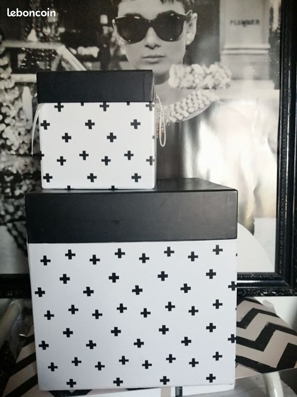 Lot de 2 boîtes de décoration et rangement (image 5)