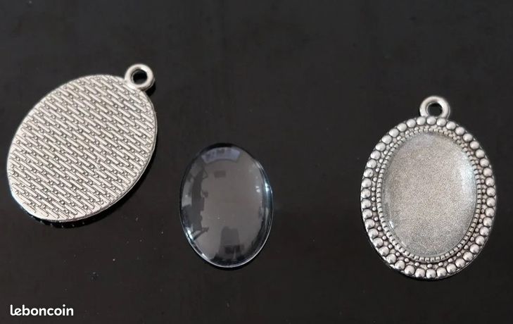 Lot De 75 Tiges Métal Avec Cabochons Verre Coloré Vintage - Chapeau, Bijoux, Mariée