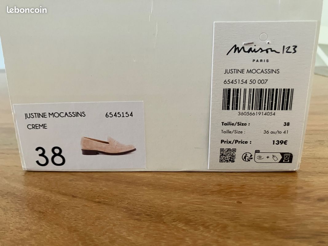 Mocassins daim camel "Maison 123" P38 (image 2)