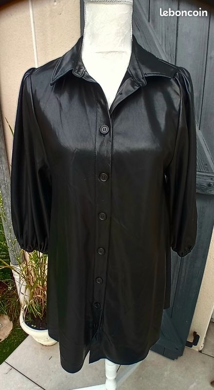 Robe simili cuir Zara Vêtements