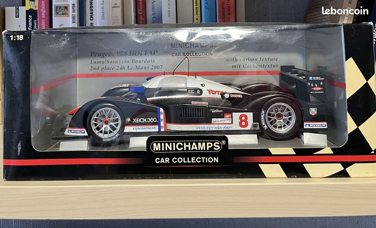 Peugeot 908 #8 Le Mans 2007 – Norev 1/18 – Bourdais Lamy Sarrazin