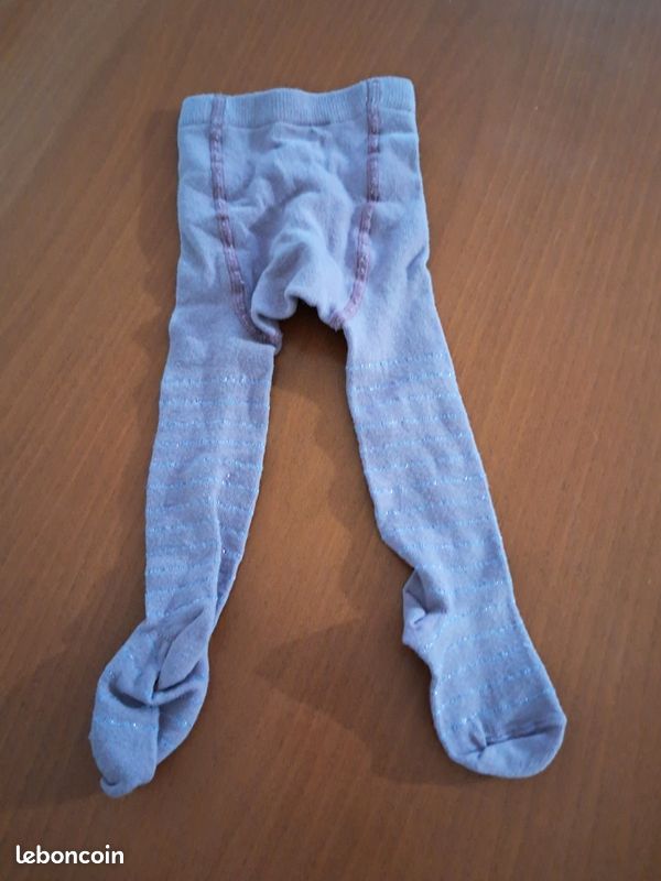 Collant violet pailleté pointures 23 (image 2)