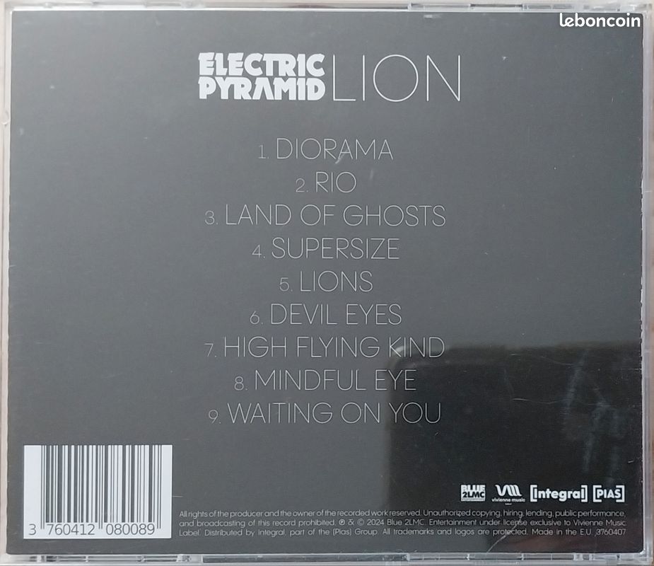 Electric Pyramid - Lion CD (image 2)