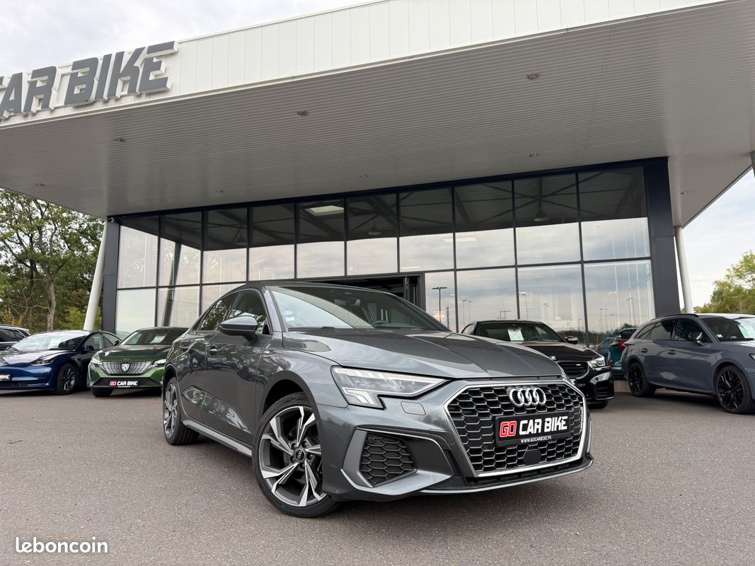 Audi A3 Limousine 35 TFSI 150CH S-Line S-tronic Garantie 6 ans Suivi Audi Sièges chauffants Camera de recul feux LED Apple CARPLAY 18P 359/mois (image 3)