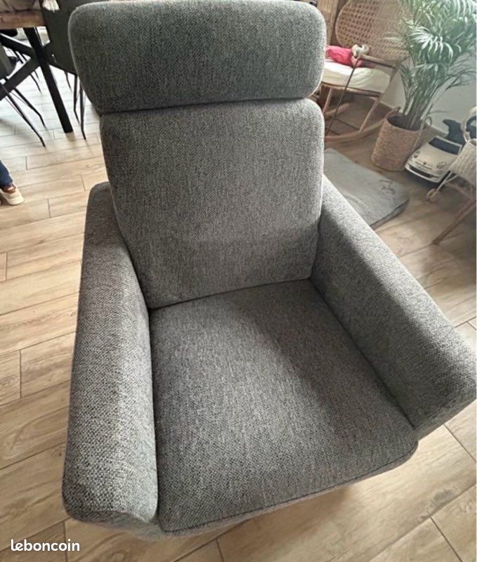 Fauteuil gris poltronesofa (image 2)