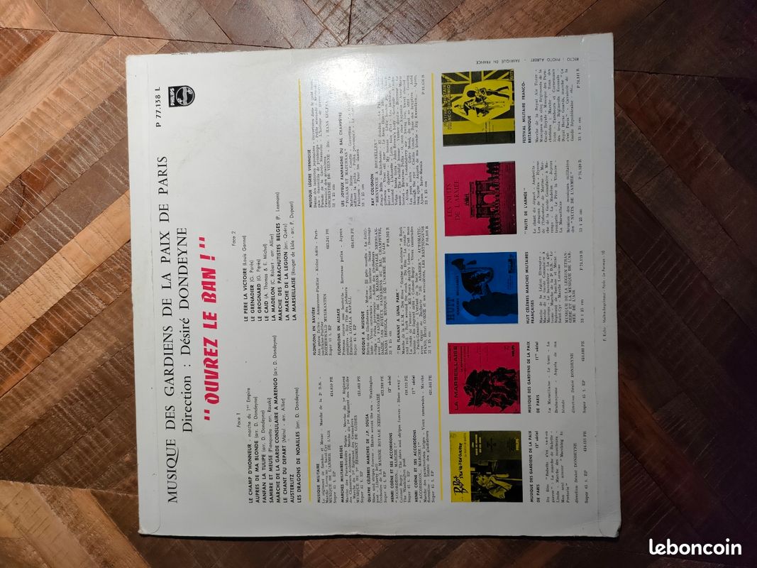 Vinyle musique les gardiens de la paix de paris (image 2)