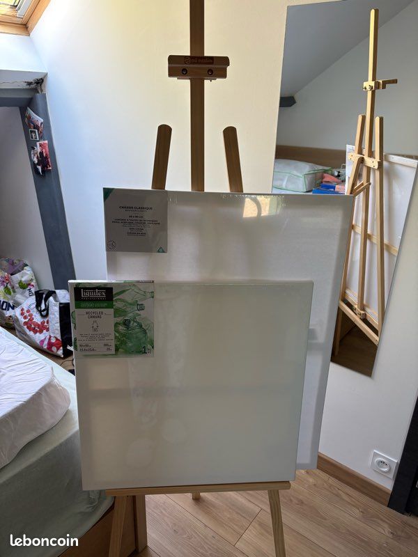 Chevalet d’atelier 3 pieds + toiles incluses (image 10)