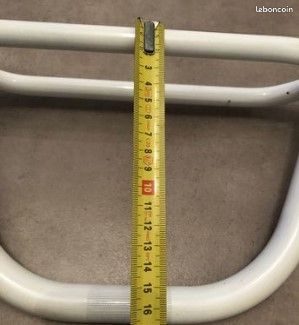 Guidon BMX Old School Argent - Barres En V (V-Bar) Pour Webco Années 70/80 - Largeur 24 Pouces, Acier