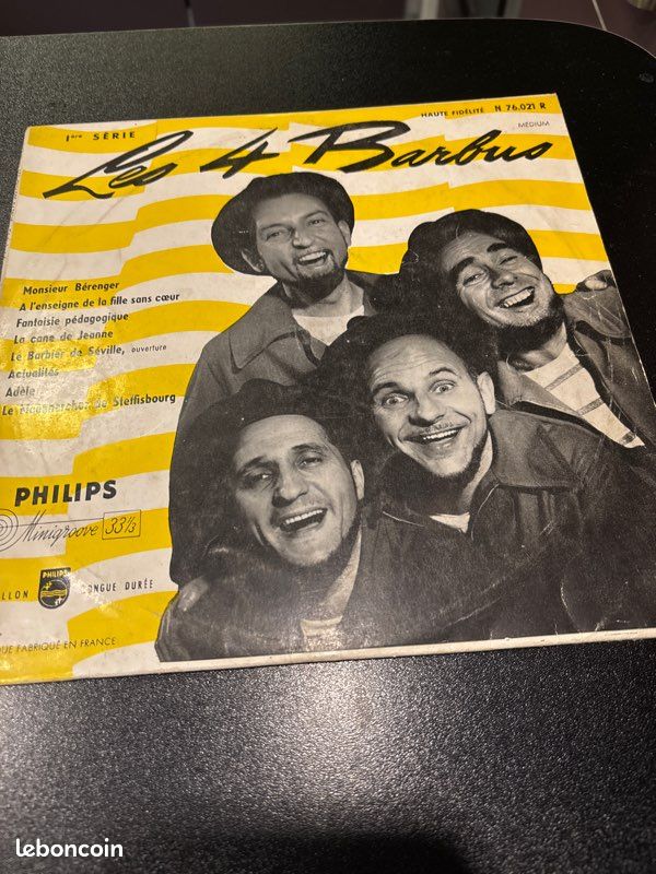 Lot 3 vinyles les 4 barbus chansons paillardes (image 1)