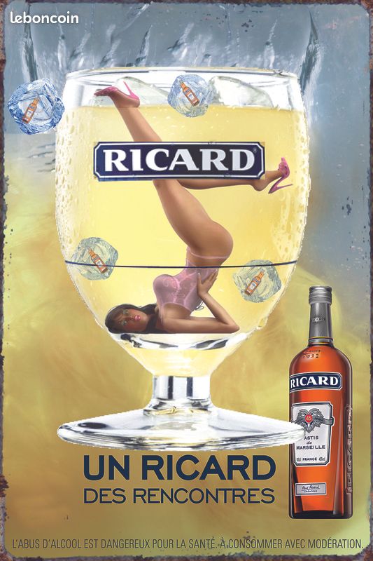 Plaque Métal Ricard | Planète Vintage