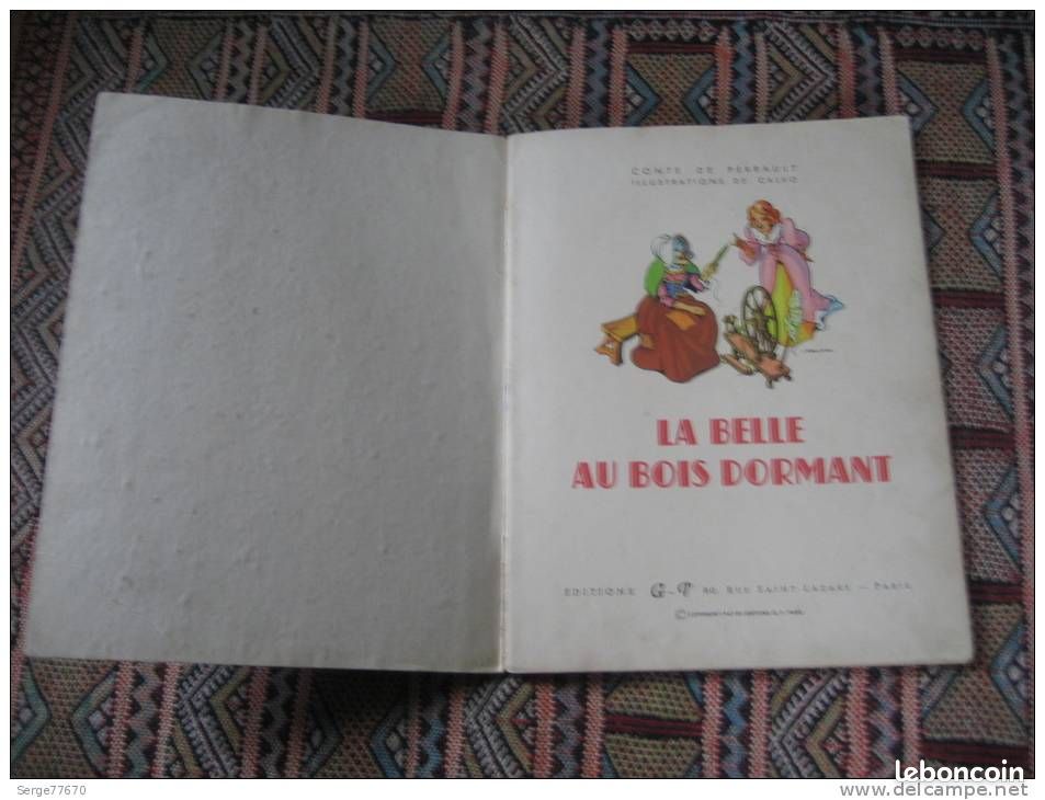 LA BELLE AU BOIS DORMANT EO CALVO 1947 Perrault Moustache Trottinette (image 2)