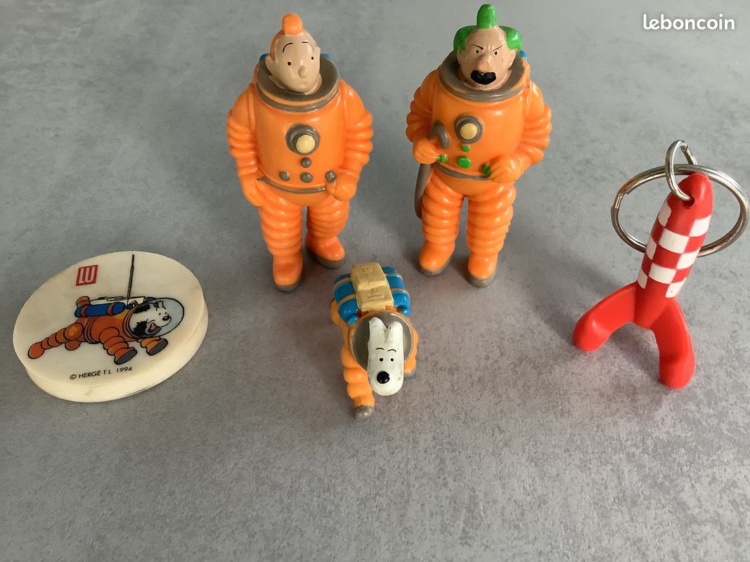 Très très rare Série complète de Figurines Tintin LU de 1994 + 1