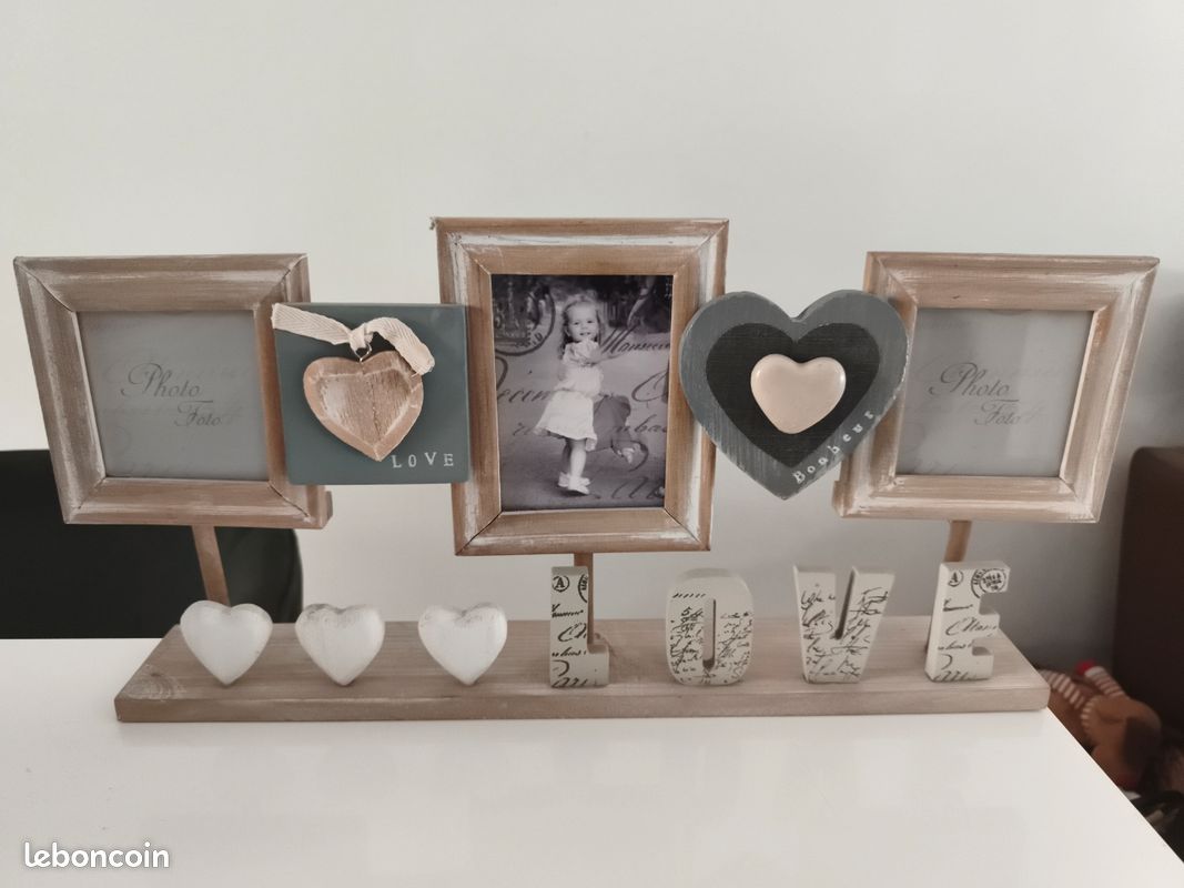 Porte photo triptyque bois (image 2)
