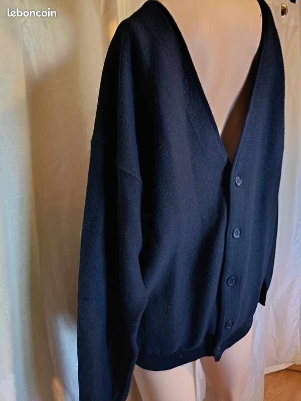 Gilet marine de Guy de Berac 50 réf R365 K11 (image 3)