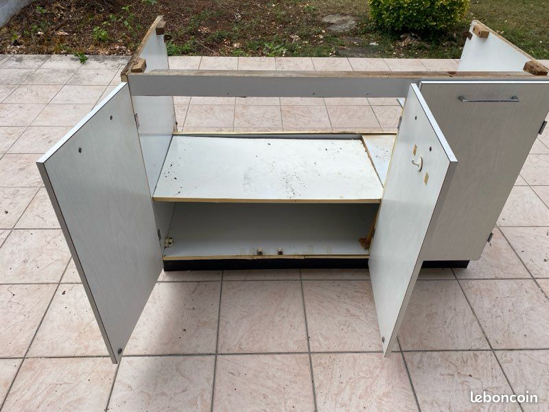 Meuble cuisine Formica + évier double vasque (image 2)