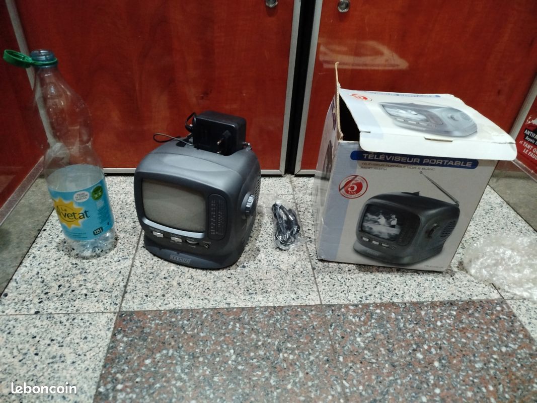 Mini Télé/Radio N&B vintage 90'sqz