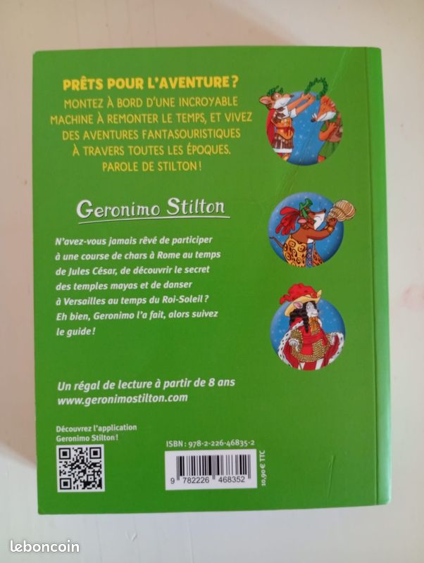 Lot de 2 livres Les voyages dans le temps de Géronimo Stilton, volume 2 et 3 (image 6)